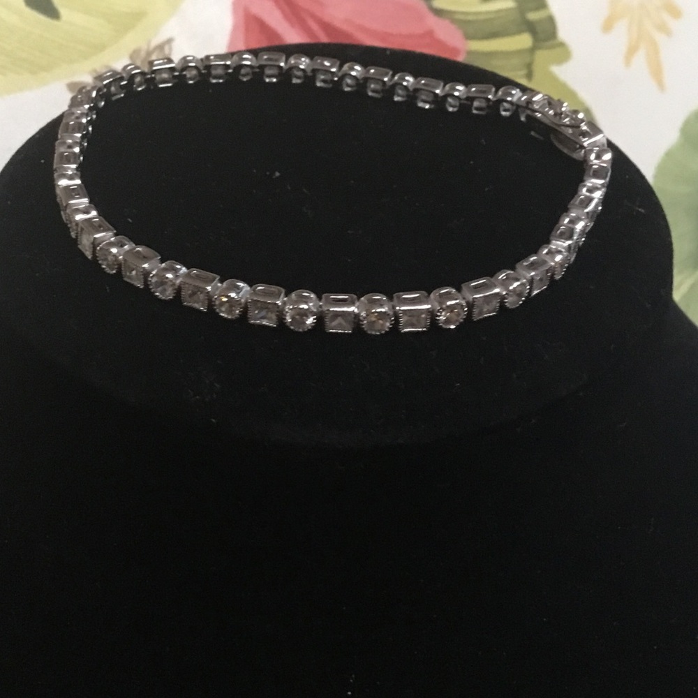 Silver tennis bracelet